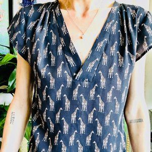 ZARA semi Sheer short sleeved shirt from H&M